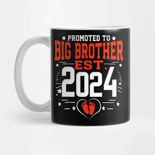 Promoted To Big Brother Est 2024 New Big Brother Fathers Day Mug